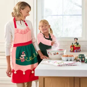 Minnie Mouse Holiday Apron for Adults