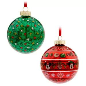 Holiday shopping guide- Mickey and Minnie Mouse Glass Ball Ornament Set