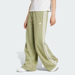 Adidas Essentials 3-Stripes Fleece Wide Pants