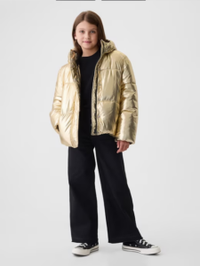Gap — Kids Recycled Metallic Puffer Jacket