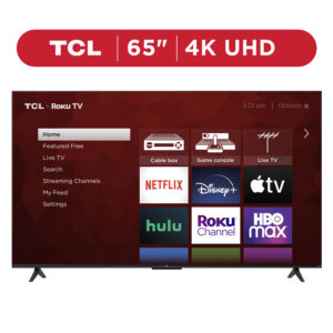TCL 65-inch 4K UHD Smart TV with Roku