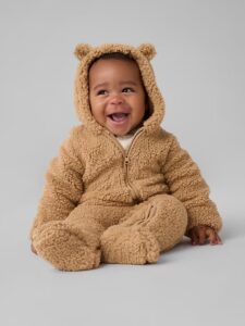 Gap Factory — Baby Sherpa Hoodie One-Piece
