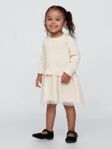 Gap — babyGap 2-in-1 Sweater Tulle Dress