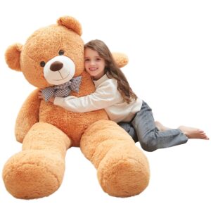 MorisMos 4ft Giant Teddy Bear Stuffed Animal Soft Big Bear Plush Toy