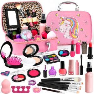 Sendida 25-pc. Washable Kids Makeup Kit with Cute Makeup Bag, Toy — Ages 3+