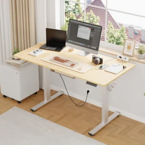 Wayfair — Mancheer Home Office Height Adjustable Standing Desk with USB Ports and Cable Management Tray