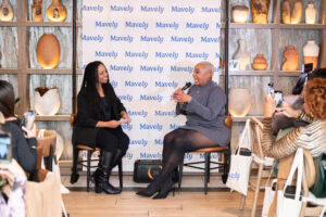 Kai Michelle chats with Shauna from Mavely at Dallas creator meetup