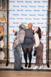 Kai Michelle with two influencers at Dallas creator meetup