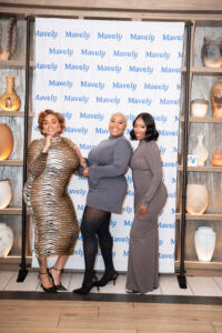 Kai Michelle with two influencers at Dallas creator meetup