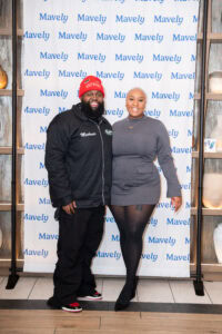 Kai Michelle with an influencer at Dallas creator meetup