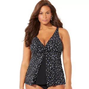 Kohl’s – Swimsuits For All Women’s Plus-Size Twist Tankini Top
