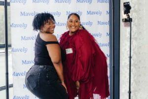 Atlanta-based influencers pose at Mavely creator meetup