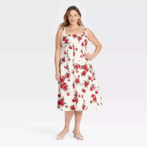 Target — Ava & Viv Fit & Flare Midi Dress 