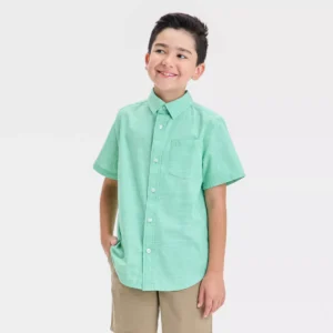 Target — Cat & Jack Boys’ Poplin Button-Down Shirt