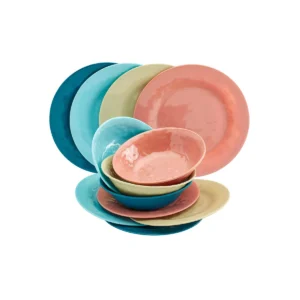 Target — The Lakeside Collection Vibrant Melamine Dinnerware, 12pc Set