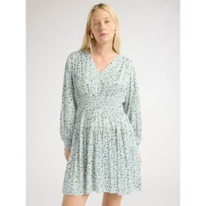 Walmart — Scoop Crinkle Satin Mini Dress