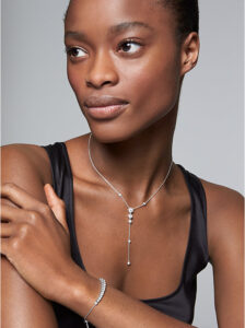 Michael Kors — Sterling Silver CZ Lariat Necklace—Mother's Day shopping guide