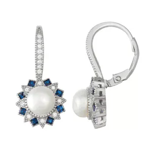 Kohl’s — Sterling Pearl & Spinel Drop Earrings