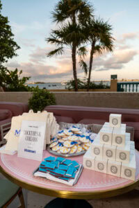 Walmart-sponsored goodies along with Later and Mavely swag at creator event in Miami