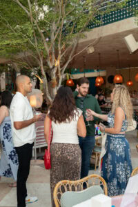 Mavely cofounder Evan Wray chats with influencers at creator event in Miami