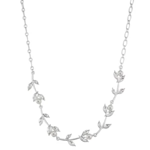 Kohl’s — You're Invited 16 in. Silver Tone Simulated Pearl & Crystal Frontal Necklace