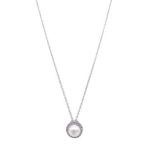 Kohl’s — Adornia Pearl & CZ Halo Necklace