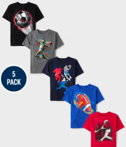 Boys Short Sleeve Sports Graphic Tee 5-Pack - The Children's Place
