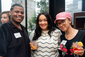 Attendees mingle at Cocktails & Collabs in NYC