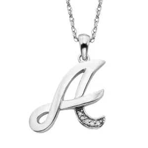 Kohl’s — Sterling Silver Diamond Accent Initial Pendant