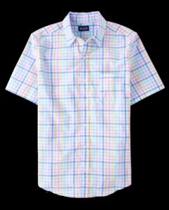 The Children’s Place — Gingham Poplin Button-Up Shirt (Men) - Father's Day 2025