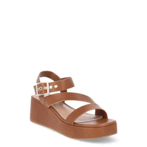 Time and Tru Cross-Strap Wedge Sandals