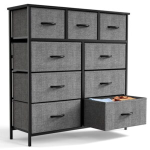 Yangming 9-Drawer Fabric Dresser