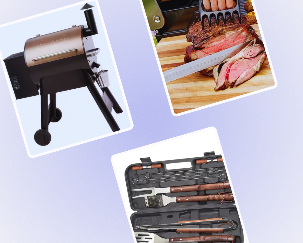 Collage of featured items in BBQ essentials guide