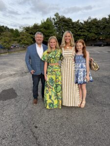Bobbi with husband Doug and two teenage daughters.