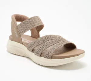 QVC — Skechers Knit Ultra Flex Sandals