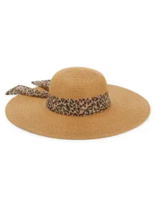 Saks OFF 5TH — Surell Leopard Print Straw Hat — Summer Fashion Finds
