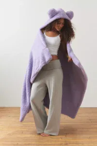 Urban Outfitters — Animal Ears Fleece Throw Blanket