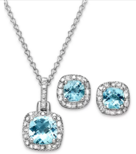 Macy's - Blue Topaz & Diamond Accent Jewelry Set