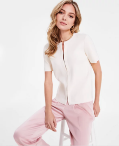 Macy's - Bar III Short-Sleeve Cardigan