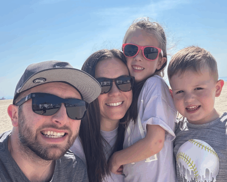 Living Rich with Coupons creator Megan Pizzi and family