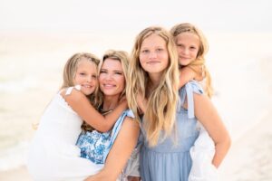Kristen Sullivan with her three daughters