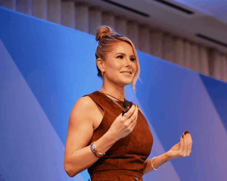 Krista Williams from Almost 30 delivers keynote at Swipe Up 2025