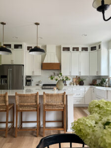 Kristina's kitchen showcases her cozy, chic style.