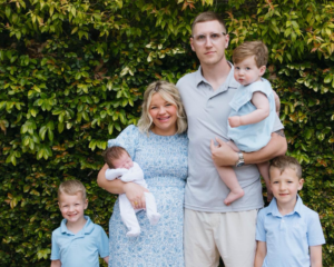 Olivia Adkins and family