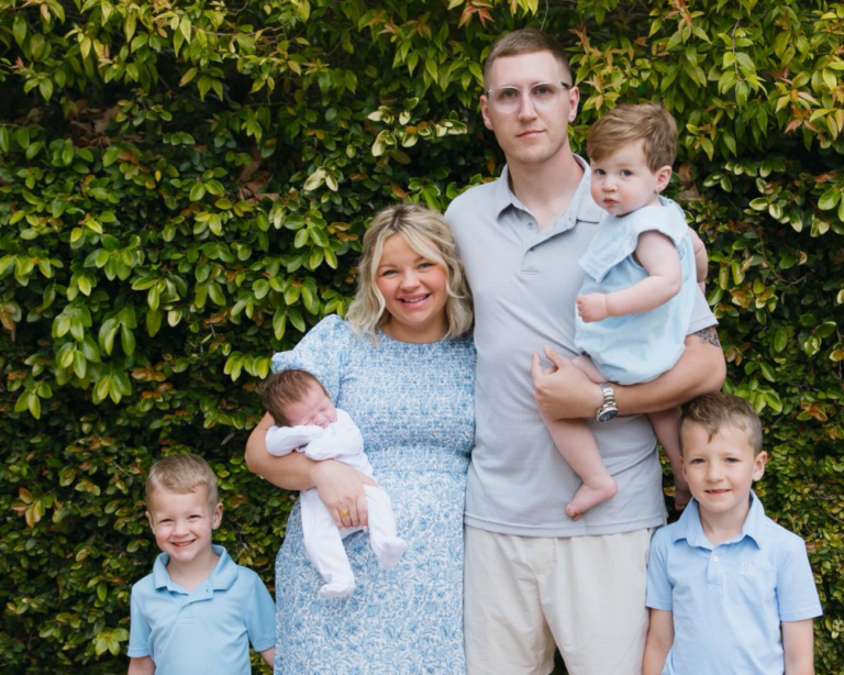 Olivia Adkins and family