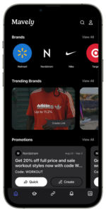 Create your first Mavely link