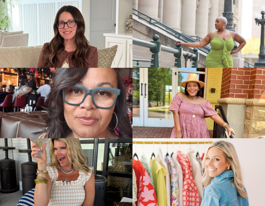 6 amazing women creators on Mavely (from top left: Kristina Roy, Kai Michelle, Kristin Goodlow, Nicole Brown, Kristen Sullivan, and Bobbi Thomas)