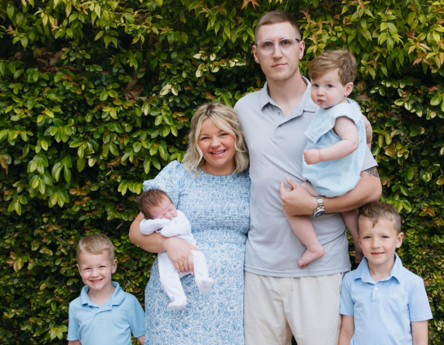 Olivia Adkins and family